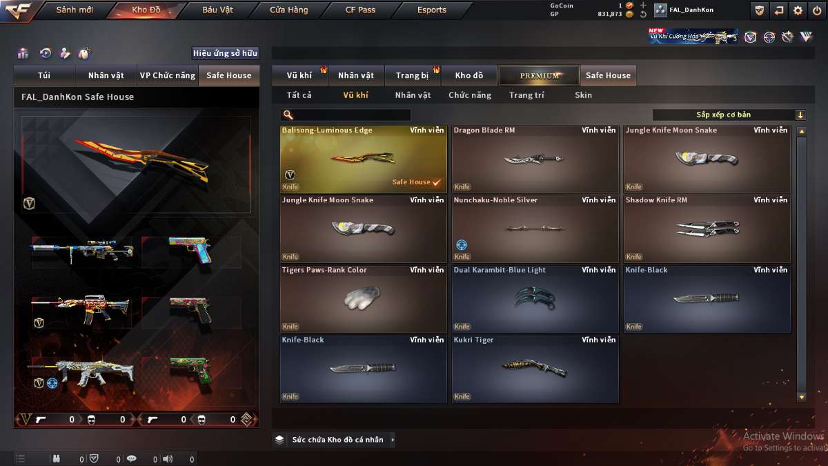 shop acc cf uy tin gia re